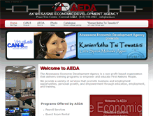 Tablet Screenshot of aeda.ca